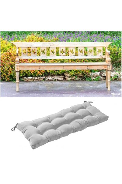 RevuBaby Dolgun Bank minderi Bahçe Mobilya Minderi  Uzun Sandalye Minderi Bank Konfor Pedi 90x50x7CM