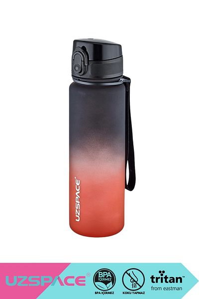 Uzspace 500ml New Collection Double Color Leakproof BPA Free Tritan Water Bottle with Lockable Lid