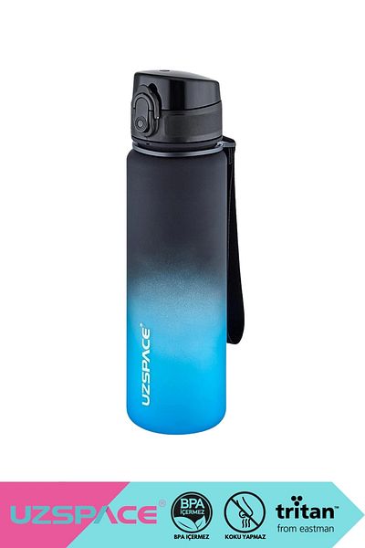 Uzspace New Collection 500ml Tritan Water Flask - Double Color, Leak-Proof, BPA Free and Lockable Lid