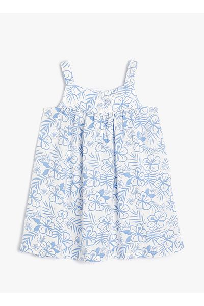 Koton Baby Girl White Above Knee Dress - 4SMG80014AW