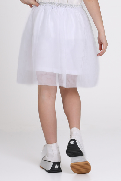 Smile Kids White Tulle 4-13 Year Old Skirt - 81407-1