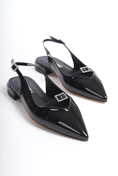 öz se shoes Crna Rena lakirana koža Baletanke - Kamen Sa detaljem kopče