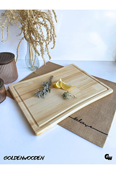 GOLDENWOODEN Φυσικό ξύλινο εσωτερικό κοίλο σκεύος παρουσίασης - Λευκό ξύλο πε...