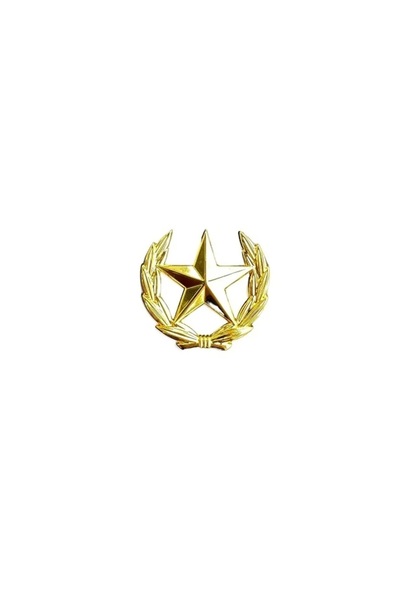 BsElektronik Etiketçilere Özel Armalar Çelenkli Yıldız Gold Modeli Yapışkanlı Metal