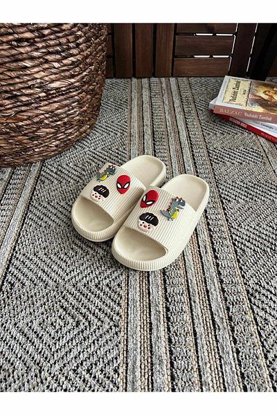 Behtah Kundura Boy's 6 Tane Jibbitz Fancy Gifted Outdoor Garden Pool Daily Sandals Slippers