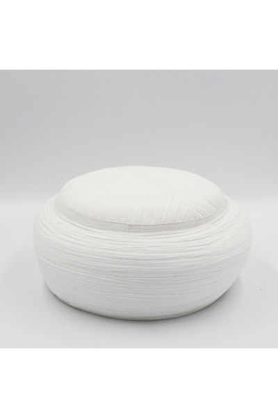 sehzadegiyim Suriye Model Ovel Beyaz Sarık