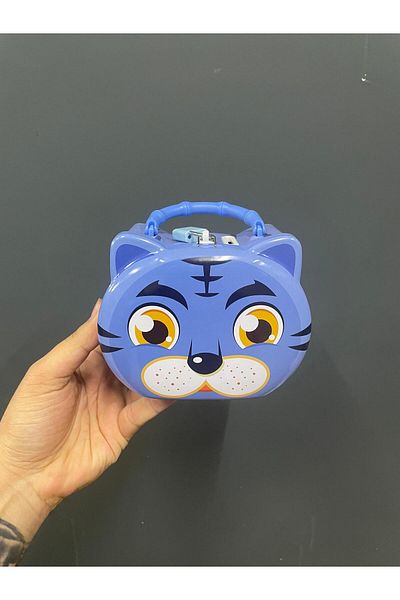 Sense Metal Piggy Bank - Cat Figure with Lock and Key