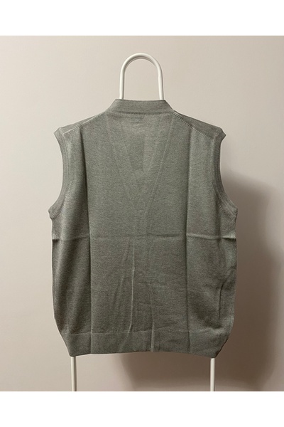 we are the best UYSALİDA Чоловічий тонкий вовняний трикотажний жилет - на ґудзиках і не кошлатиться Özbarla