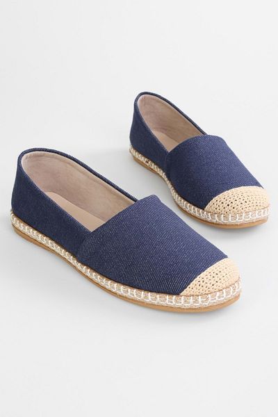 Shoeberry Espadrilles aus Leinen für Damen - Marineblau, Casual