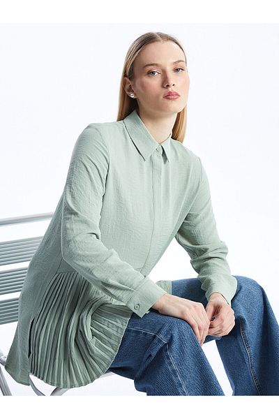 LC Waikiki Long Sleeve Plain Women's Tunic Shirt