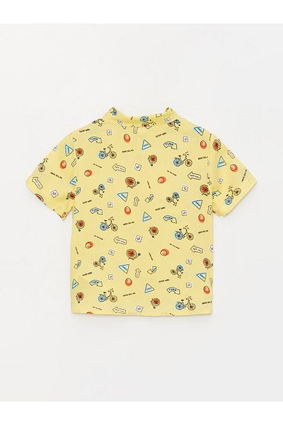 LC Waikiki Short Sleeve Printed Baby Boy Shirt