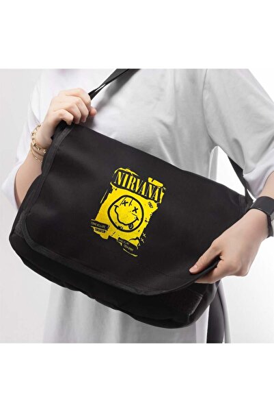 Toum Geantă DamlaHobi Nirvana Printed Unisex Rock Series