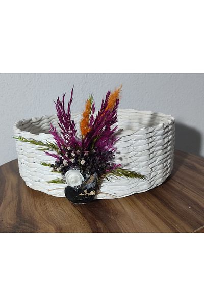 Tasarım Diyarı White Basket - Multi-Purpose from Designland