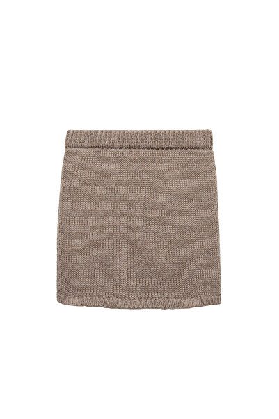 MANGO Woman Kahverengi Kadın Etek 57027735