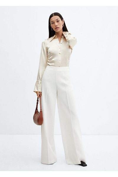 MANGO Natural Women's Trousers57040322