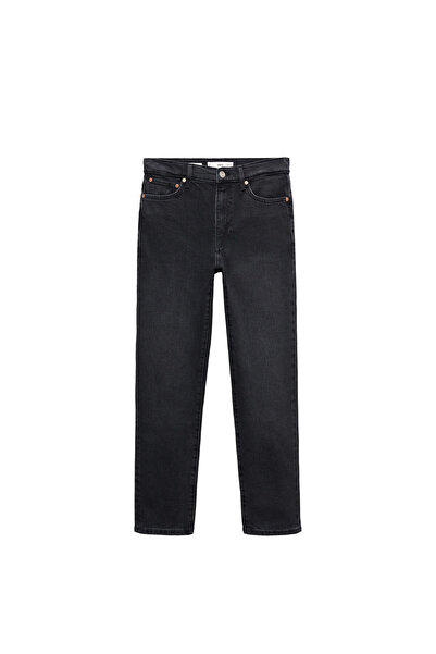 MANGO Woman Siyah Denim Kadın Jeans 67040673