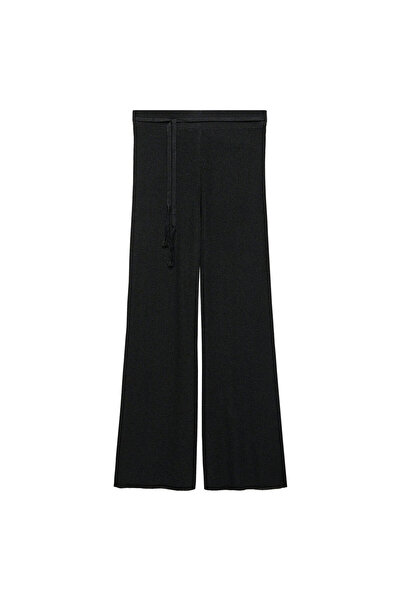 MANGO Woman Siyah Kadın Pantolon 57047717