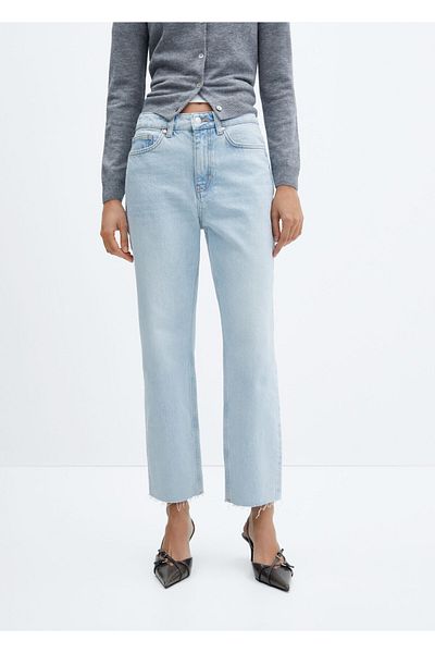 MANGO Light Denim Women's Trousers57051167
