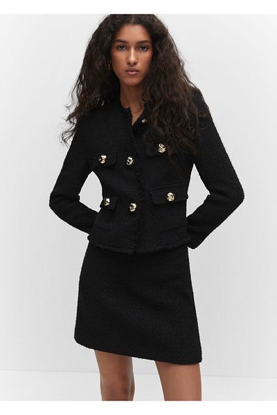 MANGO Woman Černá dámská bunda57083817