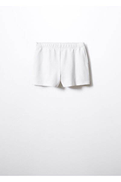 MANGO Woman Beyaz Kadın Şort 57091179