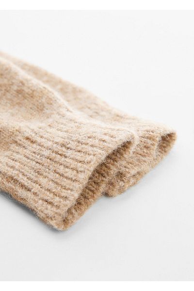 MANGO Woman Sand Color Women's Gloves57047740