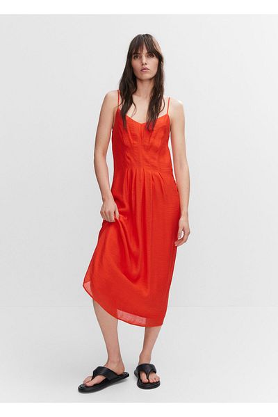 MANGO Woman Coral Women's Dress57050276