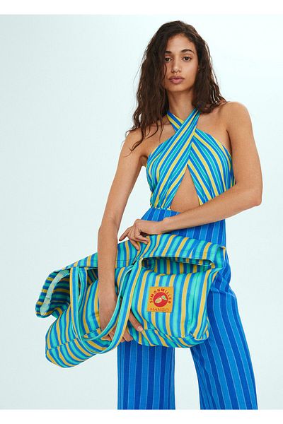 MANGO Blue Women's Bag57040449