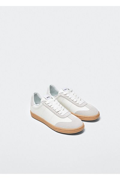 MANGO Białe tenisówki damskie -37084063