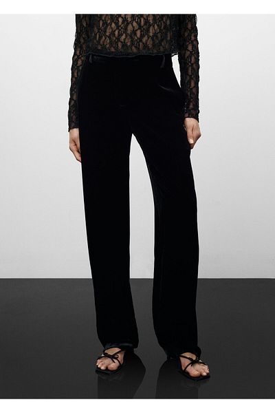 MANGO Women's Black Pants57089120