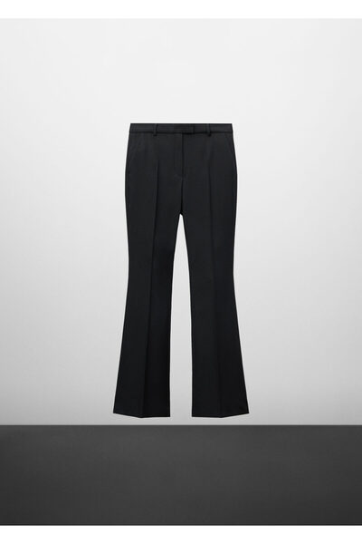 MANGO Woman Siyah Kadın Pantolon 57099116