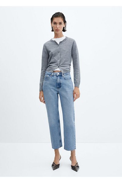 MANGO Pantaloni de damă de culoare medie denim57091166