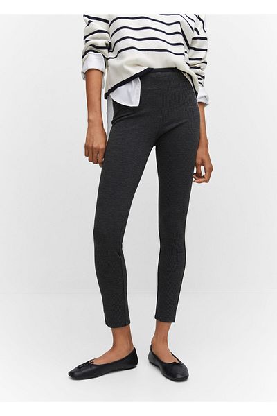 MANGO Dunkelgraue Strumpfhose für Damen57023802