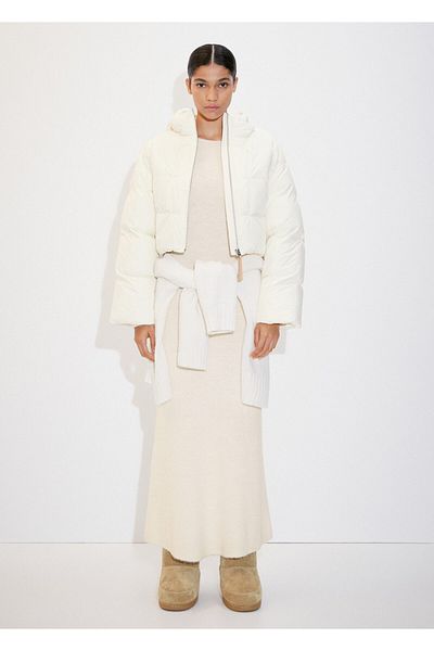MANGO Natürlicher Damenmantel - Modell57097732