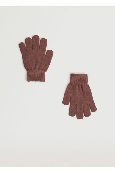MANGO Woman Pale Pink Girls' Gloves17095945