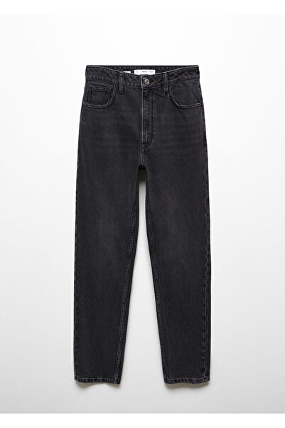 MANGO Woman Siyah Denim Kadın Pantolon 67040317