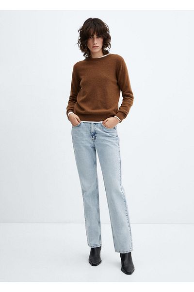 MANGO Blugi de damă din denim lejer - Model57042003