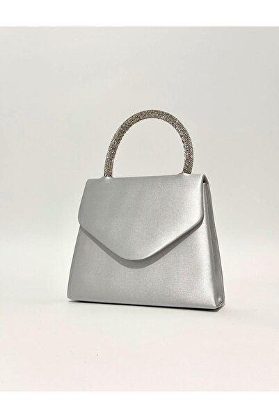 ALPELLİByAlp Вечерна чантичка с камъни от сатен