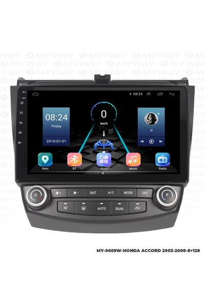 MYWAYY Araç Multimedya Honda Accord Android 12 Carplay 4Gb Ram + 64Gb Hdd 200...