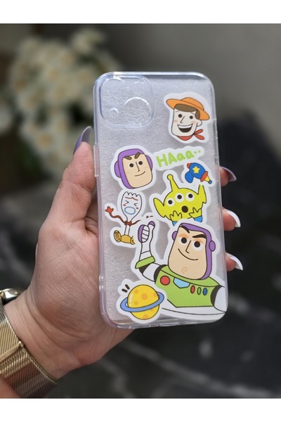 SUPER FRAME Iphone 15 Uyumlu Baskılı Şeffaf Telefon Kılıfı