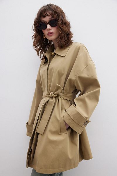 Manuka Πράσινη καμπαρντίνα Oversize - Σάλι Στοκχόλμης Αναλυτικά