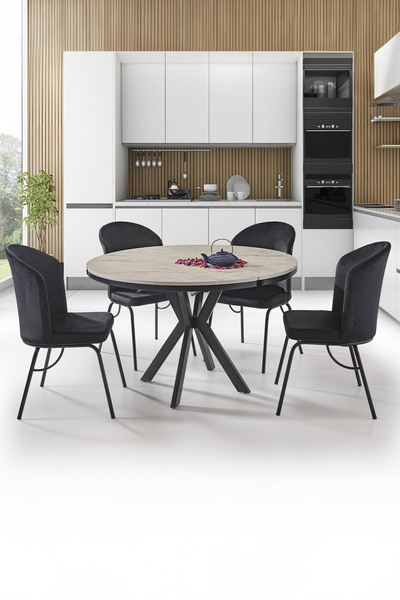 Eymense Olivia 4 Sandalyeli Açılır Mutfak Masa Takımı