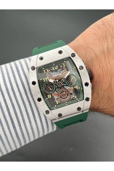 Ferrucci Function Green Men's Wristwatch 3 Atm Waterproof Functions Active