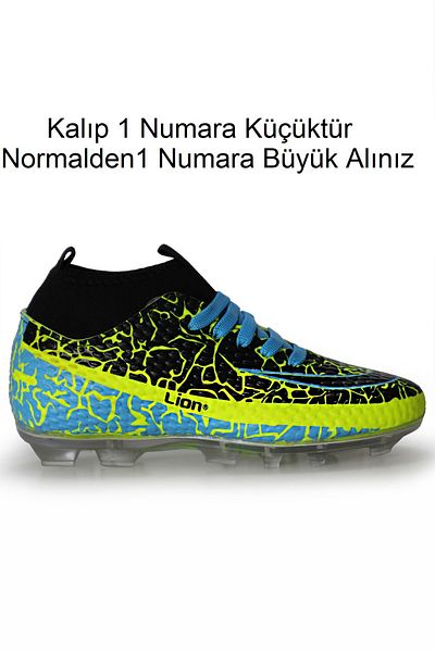 Freemax Children's Crampons Football Shoes with Guaranteed Socks Freemax.1071CCKKRMP Yellow Black