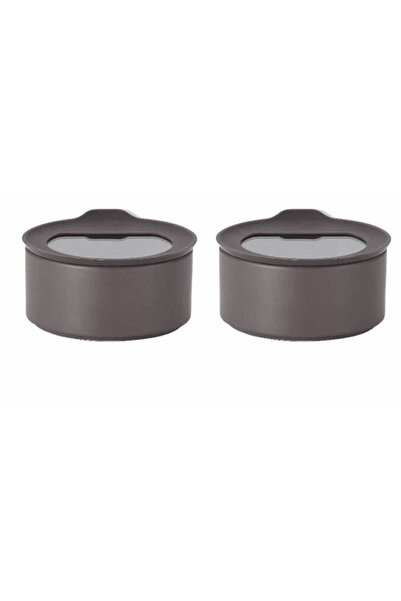 NEOFLAM Fika One Seramik 2 Adet 200 Ml Gri Saklama Kabı D-NEONE020-07