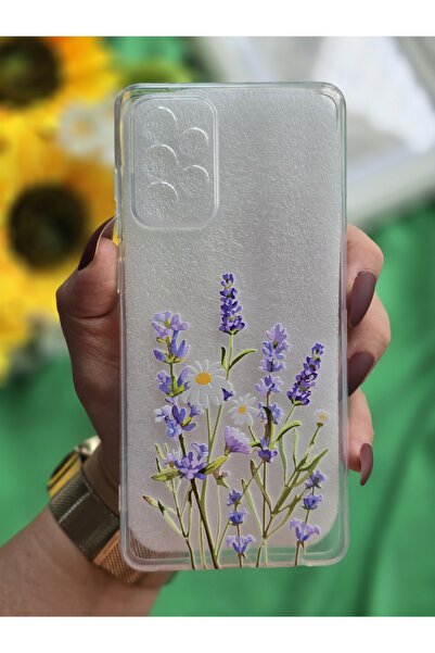 SUPER FRAME حافظة هاتف شفافة مطبوعة متوافقة مع هاتف سامسونج جالاكسي A73