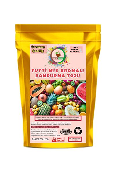 coffee Naturelle Tutti mix Aromalı Dondurma Karışım Tozu - 250 GR
