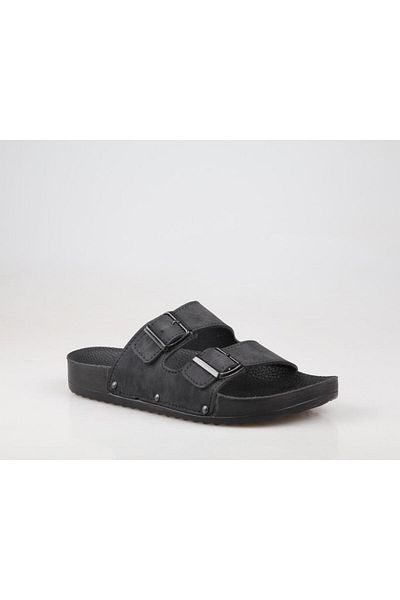 Pierre Cardin PC-7035 Ορθοπεδικές Μαύρες Γυναικείες Παντόφλες