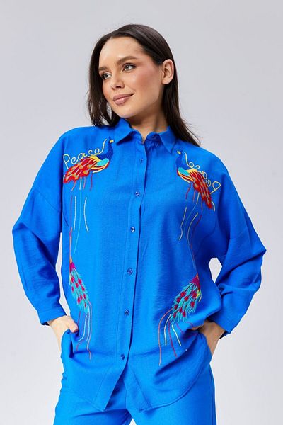 BAJAR Viscose Linen - Embroidered Suit Set