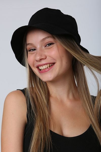 FRESCO SCARFS Unisex Summer Bucket Πολύχρωμο Καπέλο ΜΑΥΡΟ