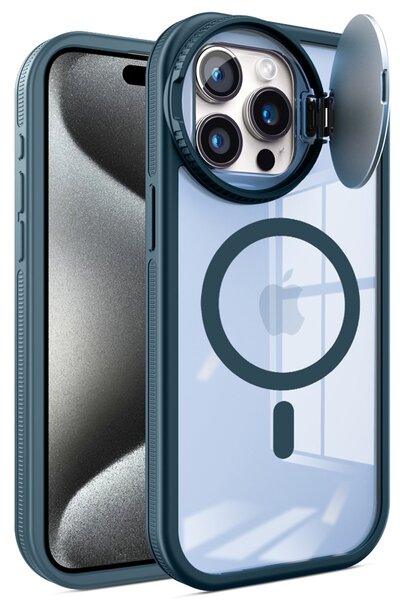 m.tk moveteck İphone 15 Pro Max Kılıf Krom Mika Kapak Teleskop Lens Kapamalı ...